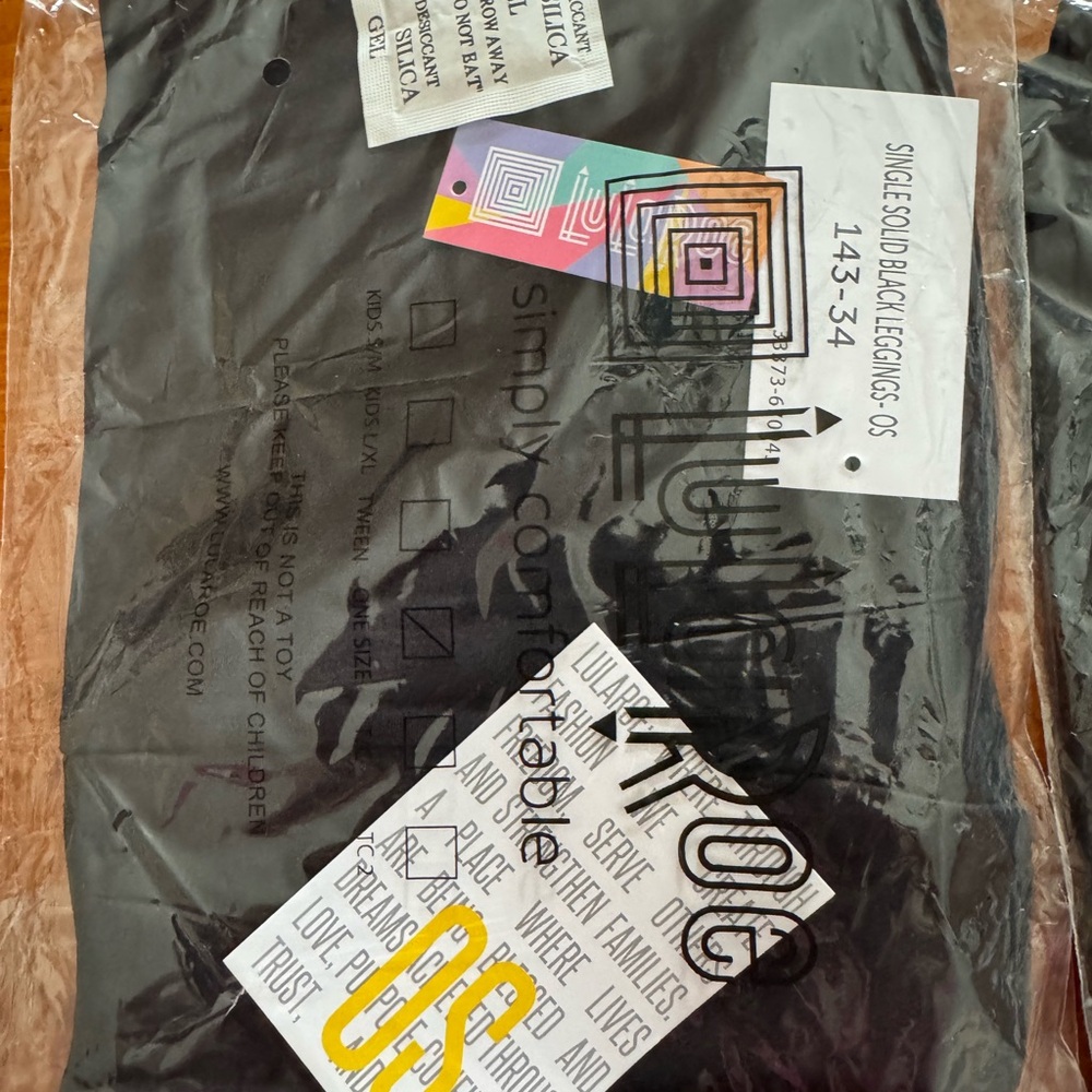 LuLaRoe Charcoal Black Leggings